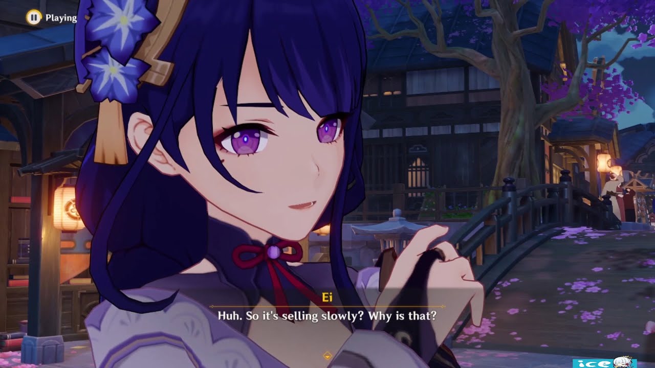 6 минут милых моментов Raiden Shogun/Ei