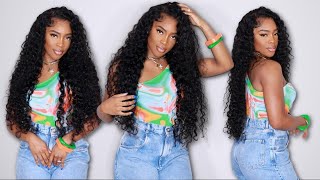 Effortless Pre Plucked Water Wave Frontal Wig Install  Perfect Hair for Summer Ft Asteria Hair