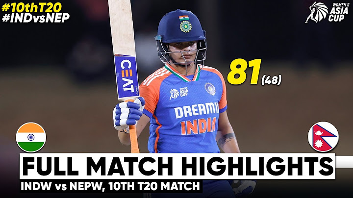 India Women vs Nepal Women 10th Asia Cup 2024 Cricket Match Highlights Cricket Highlights 23/7/2024