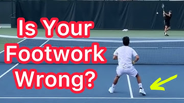 Why You Lose When You Go To The Net (Tennis Footwork Explained)