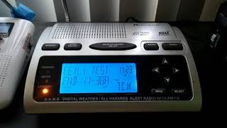 NOAA WEATHER RADIO: Required Weekly Test On Midland WR-300 11/18/20 (EAS #123)
