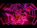 Abstract background 4k tv color changing compilation metallic tunnel vj loop neon visual asmr