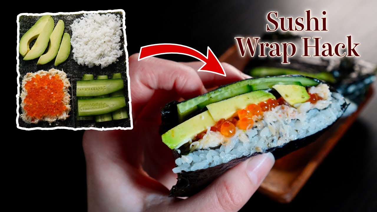 Trending in Japan  Wrap Hack Sushi (3 Easy Folded Sushi Recipes) 