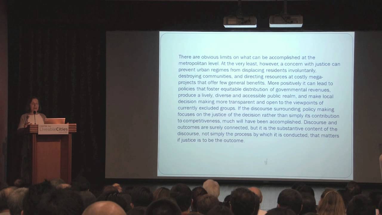 Susan Fainstein: Changing the discourse of policy-making