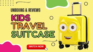 Children Suitcase 3D Travel Luggage Kids