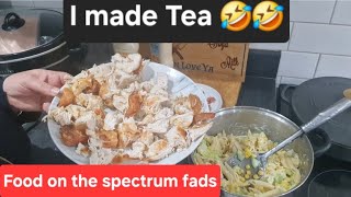 I cooked tea plus (foods and Autism)