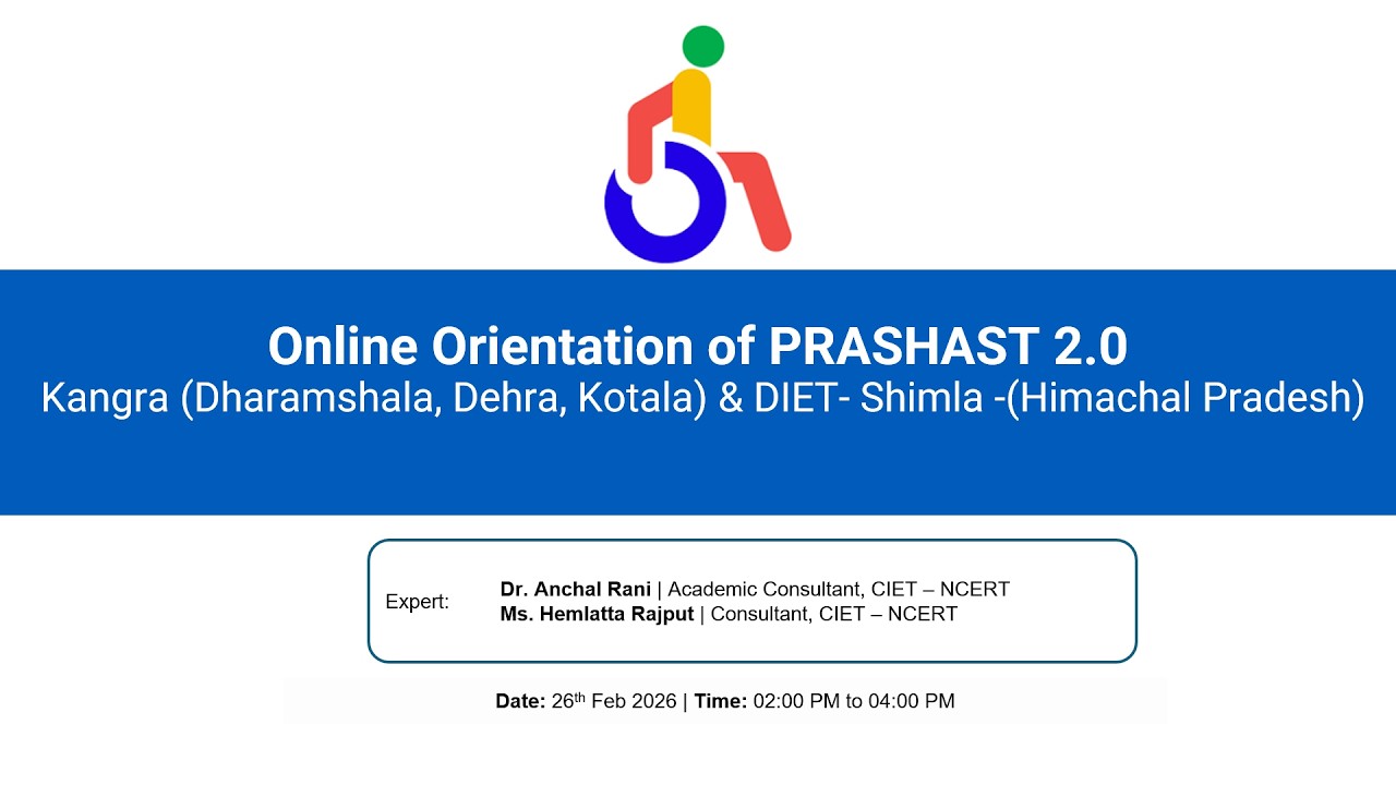 Online Orientation of PRASHAST 2.0  Kangra & DIET- Shimla -(Himachal Pradesh)