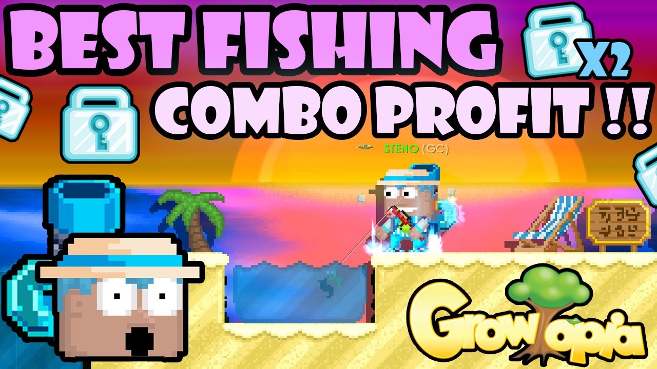THE BEST FISHING COMBO PROFIT IN GROWTOPIA!! GrowTopia Profit 2022