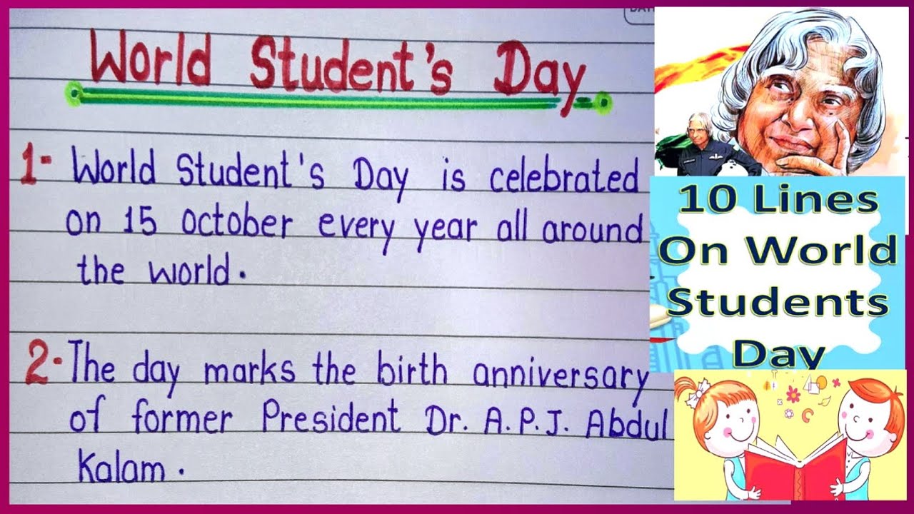 World Students Day || Speech on World Students Day || 10 Lines On ...