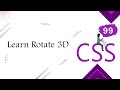 [Learn CSS Animations in Arabic 2022]  #99 3D Rotate