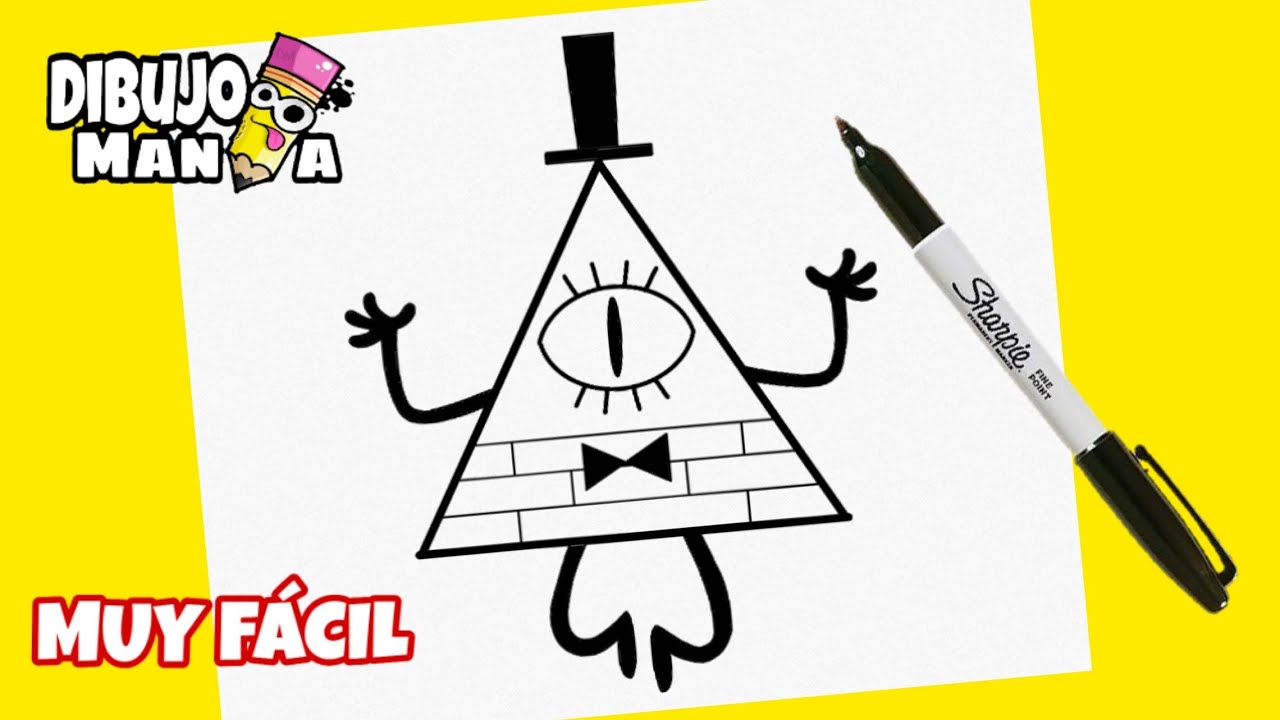 Como Dibujar A Bill Cipher Gravity Falls How To Draw Bill Cipher | The ...
