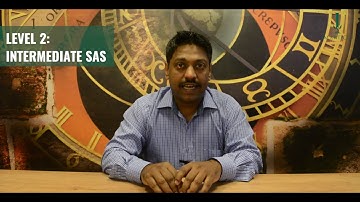 Certification in SAS Curriculum Overview