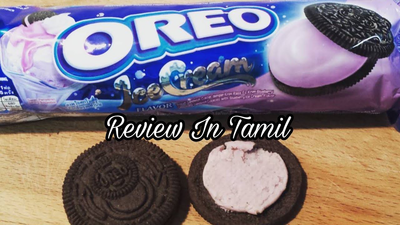 Oreo Biscuit Ice Cream Flavor Blueberry Review In Tamil YouTube