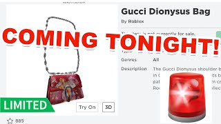 Roblox Red Gucci Dionysus Bag COMING TONIGHT (HOW TO GET)
