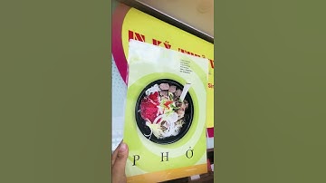 In menu quán phở, menu ép plastic gáy lò xo quán ăn Việt, hàng gửi đi Mỹ, Úc, Canada 0909099669