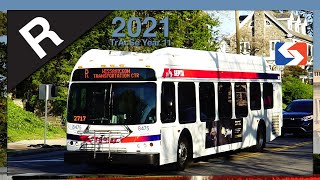 North Philadelphia, PA: Scenes along Bus Route R - SEPTA  TrAcSe 2021