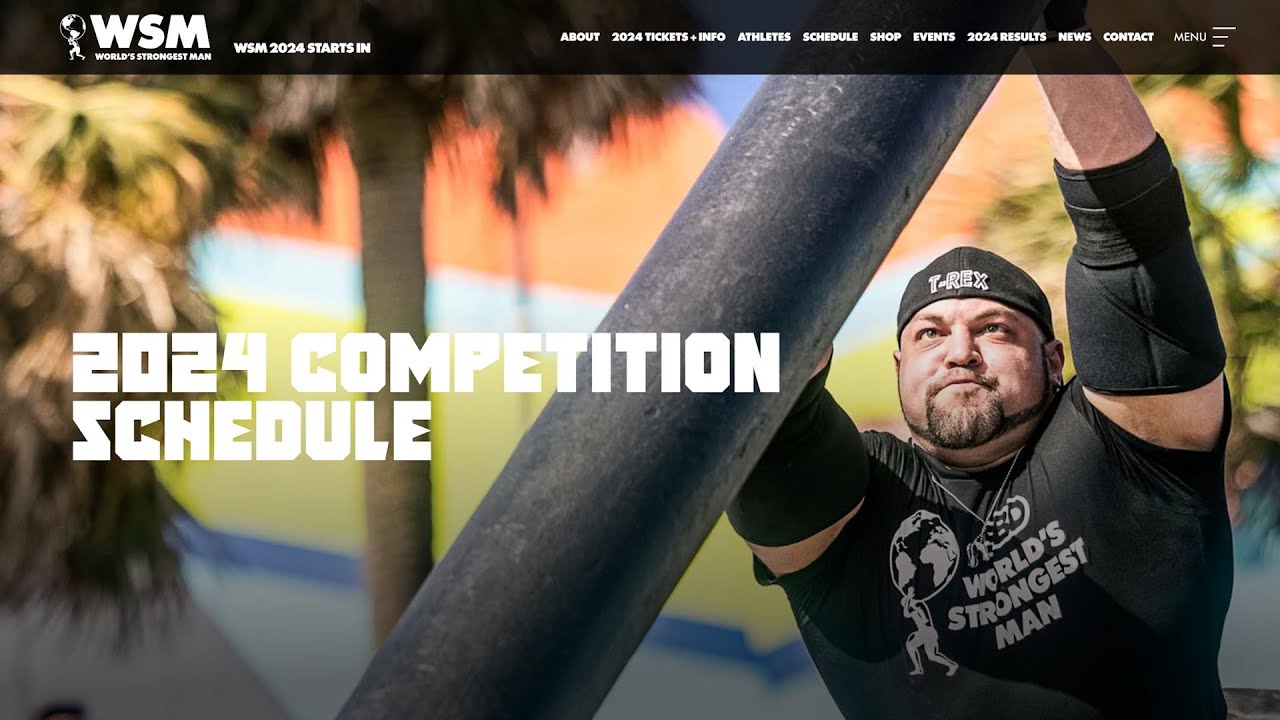 2025 World's Strongest Man Sandbag Steeplechase Spreadsheet