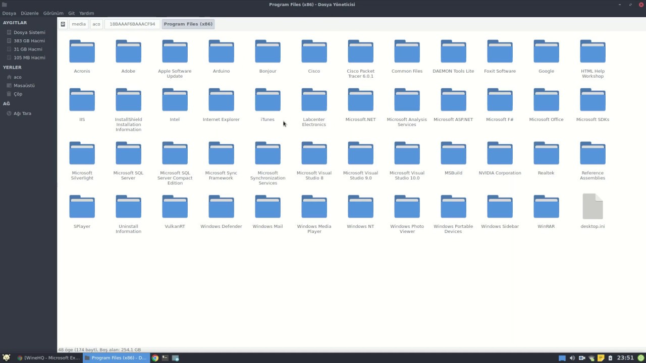 Pardus' ta  Windows Programlarını Çalıştırma -Wine