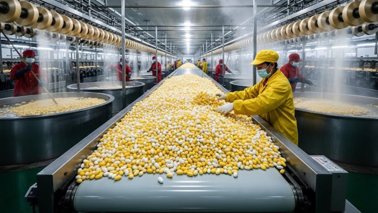 Inside the Silk Worm Factory – How 5,000 Cocoons Are boiled into One Luxury Scarf