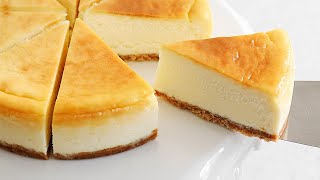 The Most Simple and Tasty NY Cheesecake l No Cream, No Sourcream!