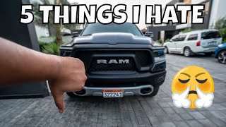 5 Things I hate about my 2019 Ram 1500 Rebel 12 | Review