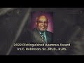 Ira C. Robinson, Sr., 2022 Distinguished Alumnus Award