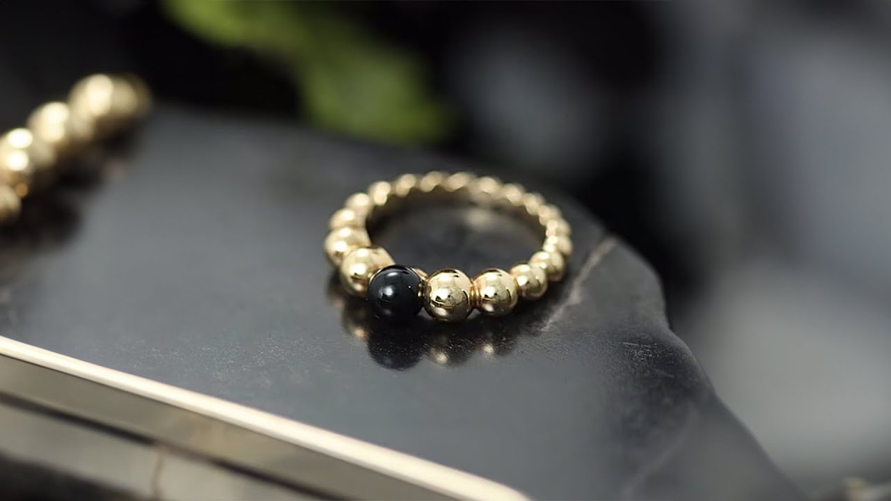 Van Cleef & Arpels ペルレ クルール リング イエローゴールド