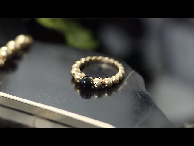 Van Cleef & Arpels ペルレ クルール リング イエローゴールド