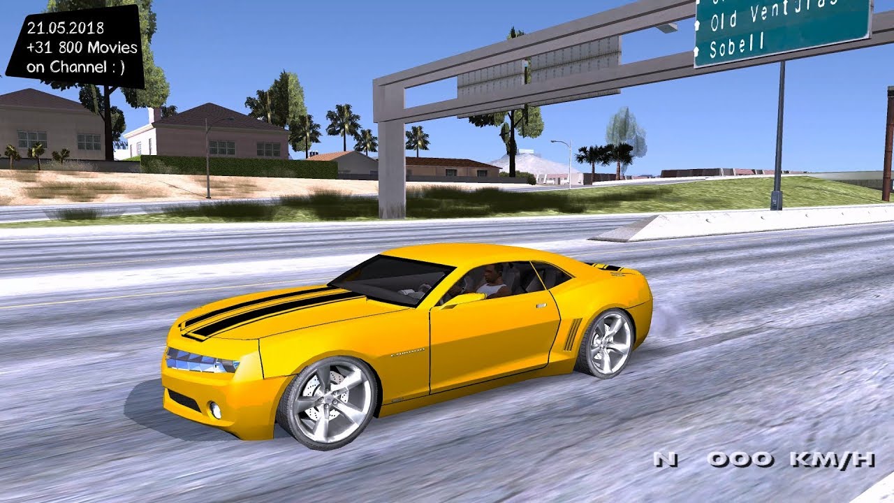 Chevrolet Camaro Bumblebee Test Drive Gta Sa Review Youtube