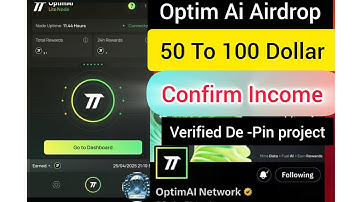 Optim Ai Airdrop - Run Extension Node Earned Rewards|Free AIRDROP 2025