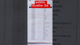 ♨️ জ্যামিতির সাংকেতিক চিহ্ন 📐 #shorts #maths #bangla #geometry #চিহ্ন #জ্যামিতি #গণিত