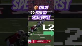 College Football 27 - How to Speed Burst - Juke entire team #cfb27