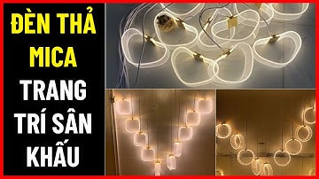 Cách lắp đèn thả mica trang trí đám cưới, trang trí rạp cưới