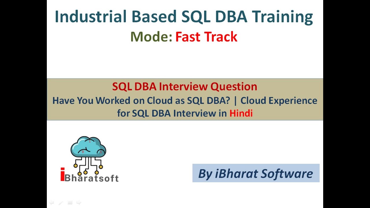 49. Have You Worked on Cloud as SQL DBA? | Cloud Experience for SQL DBA ...