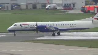 British Airways Saab 2000 G-CDKA departures Hamburg airport