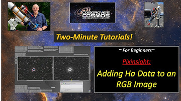 2-Minute Tutorials:   Adding Ha Data to an RGB Image