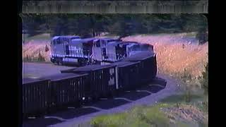 Union Pacific Coal Train on Tennessee Pass 1997 [Tape Damage]