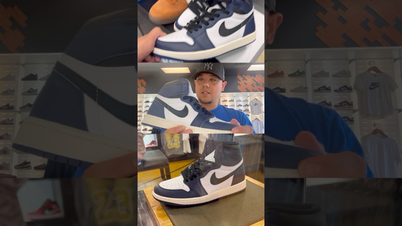 Air Jordan 1 Midnight Navy High OG 2024 Retro Sneaker