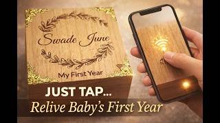 The Ultimate Baby Shower Gift: Smart Baby Milestone Box with NFC | A Modern Memory Keepsake