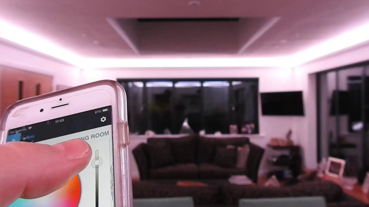 Professional 60 LED/m LED Strip Light in Living Room | Brightness Control Demo