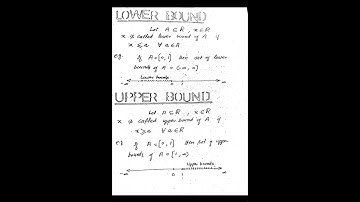 #realanalysis #calculus #math lower and upper bound #shorts