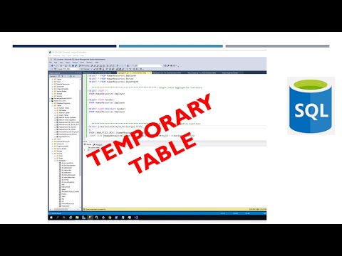 Designing Temporary Tables