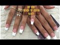 DIY PROFESSIONAL FRENCH NAILS AT HOME $6 !! | French Tip Coffin Nails