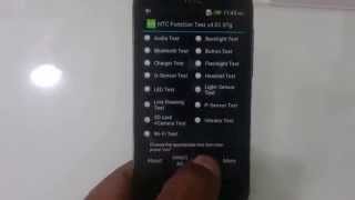 HTC mobiles light sensor secret self test