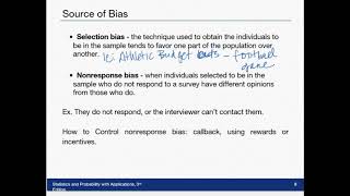 3.2 Sampling Bias