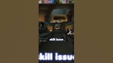 Simply a skill issue