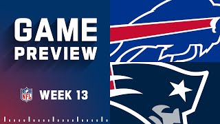 Buffalo Bills vs. New England Patriots | 2022 Week 13 Game Preview