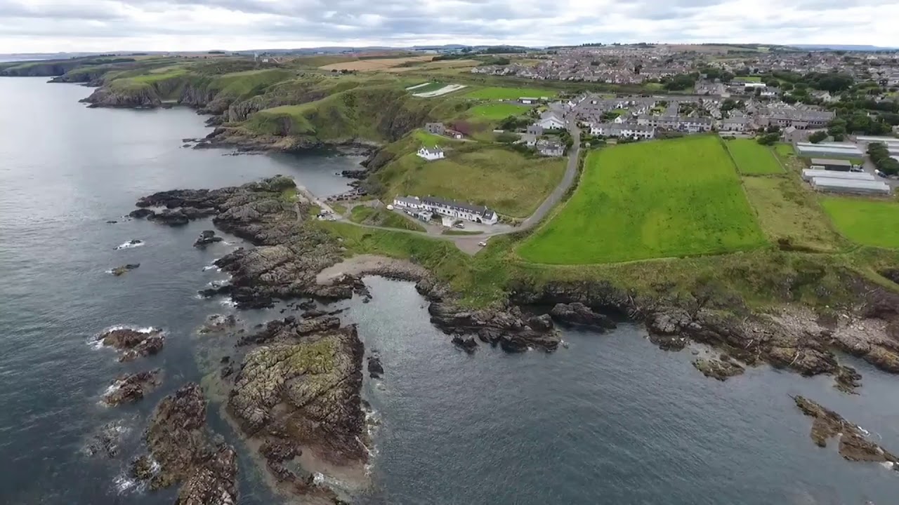 Cove Bay, Aberdeen from a DJI Phantom 4 drone. YouTube
