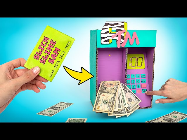 DIY Stylish ATM Machine With Money! class=