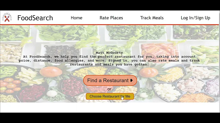 FoodSearch Prototype Video